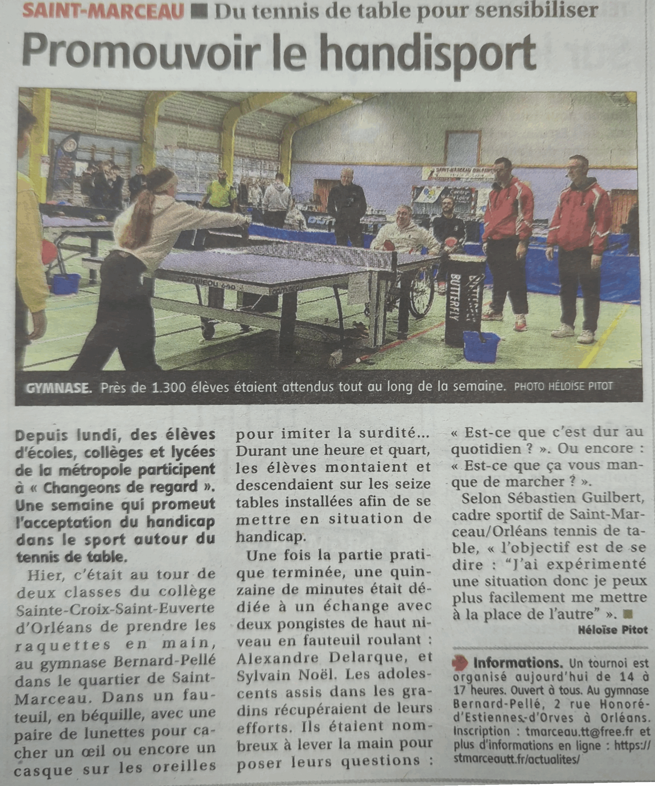 article Palais des sports d'Orléans